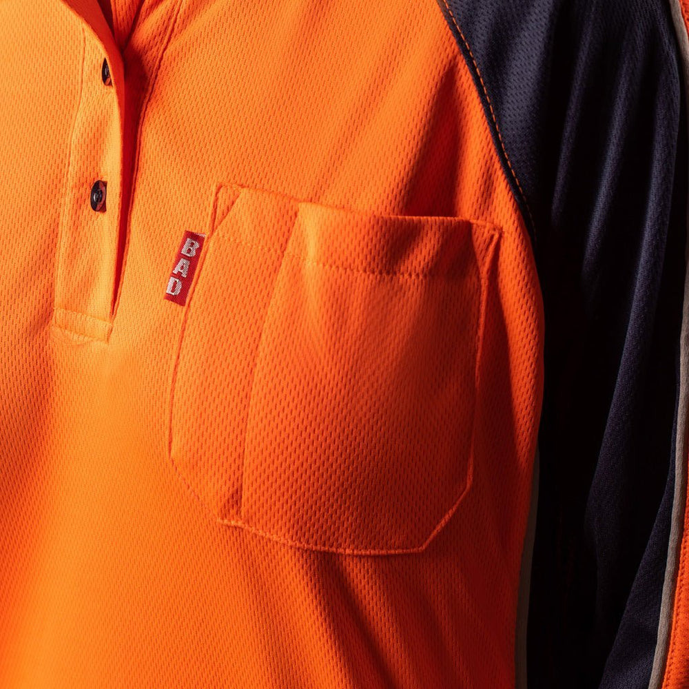 WOMEN'S HI - VIS S/S POLO SHIRT - BAD WORKWEAR