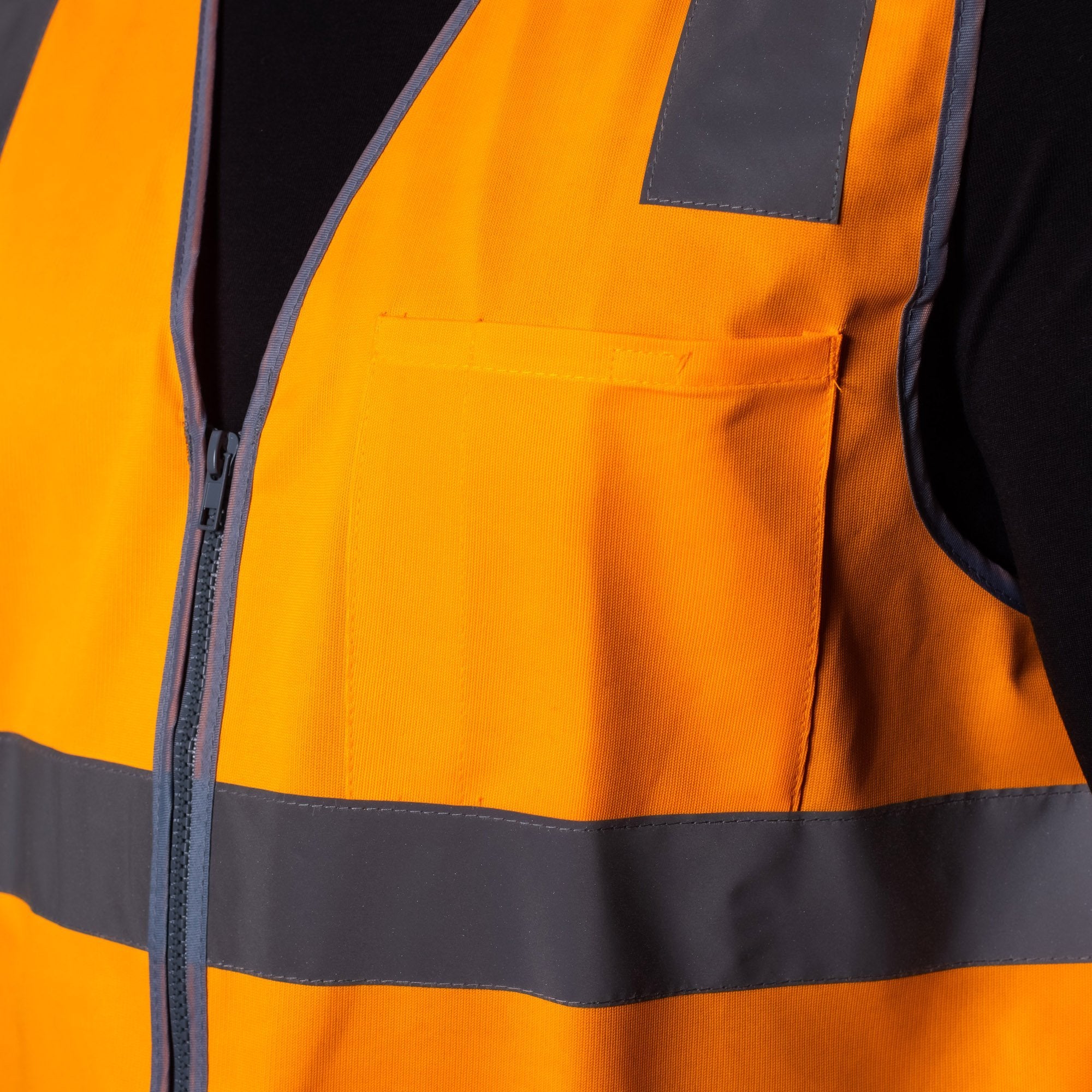 BAD® HI-VIS DAY/NIGHT ZIP SAFETY VEST | RAIL APPROVED