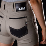 BAD WOMENS FLEX™ HYPERMOVE WORK SHORT SHORTS - BAD WORKWEAR